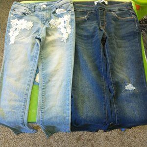 Girl's Bebe (10) & Levi Jeans size (10-12)